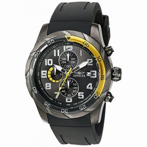 Invicta Pro Diver Chronograph Grey Dial Black Polyurethane Men's Watch 21947