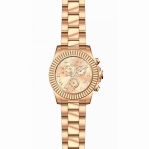 Invicta Pro Diver Chronograph Rose Dial Rose Gold-tone Ladies Watch 18959