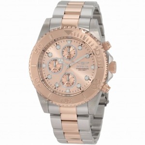 Invicta Pro Diver Chronograph Rose Dial Two-tone Men's Watch 1775