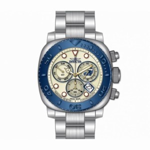 Invicta Pro Diver Chronograph Silver Dial Blue Ion-plated Men's Watch 14649