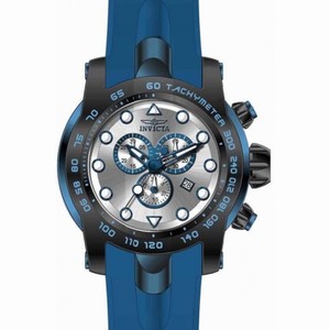 Invicta Pro Diver Chronograph Silver Dial Blue Silicone Men's Watch 17809