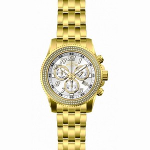 Invicta Pro Diver Chronograph Silver Dial Gold-plated Men's Watch 16262