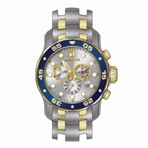 Invicta Pro Diver Chronograph Silver Dial Two-tone Men's Watch 80079