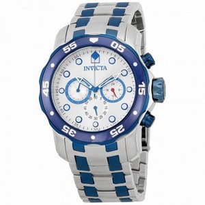 Invicta Pro Diver Chronograph Silver Dial Two-Tone Stainless Steel Men's Watch 13673
