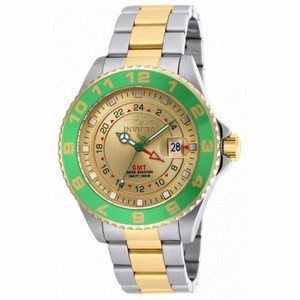 Invicta Pro Diver GMT Gold Dial Two-tone Men's Watch 18245