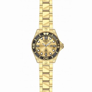 Invicta Pro Diver Gold Dial Gold-plated Ladies Watch 19819