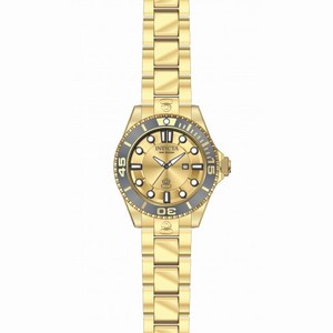 Invicta Pro Diver Gold Dial Gold-plated Ladies Watch 19822