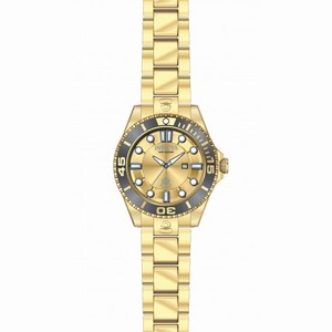 Invicta Pro Diver Gold Dial Gold-plated Ladies Watch 19824