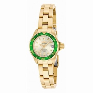 Invicta Pro Diver Gold Dial Gold-tone Ladies Watch 17570