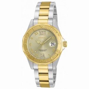 Invicta Pro Diver Gold Dial Two-tone Ladies Ladies Watch 17021