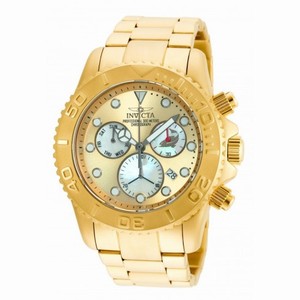 Invicta Pro Diver Gold Tone Dial Men's Chronograph Watch 20350