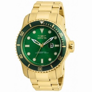 Invicta Pro Diver Green Dial Gold Tone Men's Watch 20098