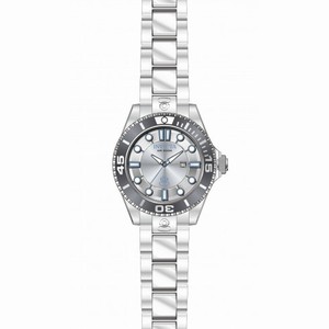 Invicta Pro Diver Grey Dial Stainless Steel Ladies Watch 19813