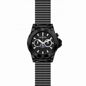 Invicta Pro Diver Moonphase Black Dial Black IP Stainless Steel Men's Watch 80333
