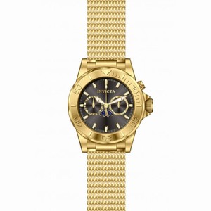 Invicta Pro Diver Moonphase Grey Dial Gold-Tone Stainless Steel Men's Watch 80332