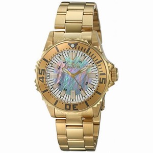 Invicta Pro Diver Mother of Pearl Dial Gold-plated Men's Watch 17698