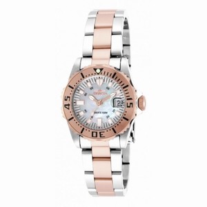 Invicta Pro Diver Mother of Pearl Dial Two-tone Ladies Watch 17388