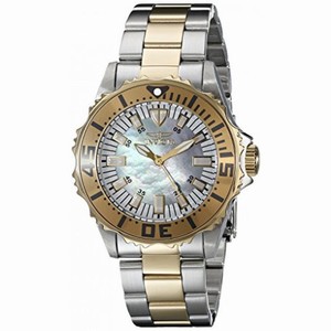 Invicta Pro Diver Mother of Pearl Dial Two-tone Ladies Watch 17697