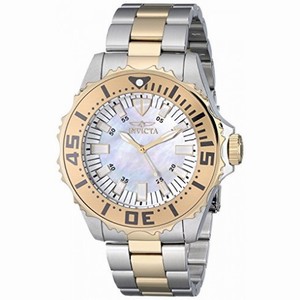 Invicta Pro Diver Mother of Pearl Dial Two-tone Men's Watch 17694