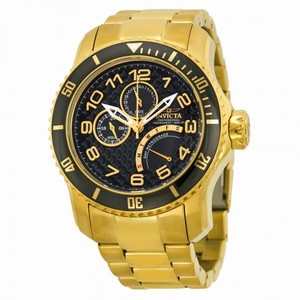 Invicta Pro Diver Multi-Function Black Dial Gold-plated Men's Watch 15341