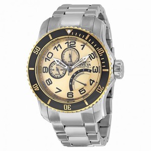 Invicta Pro Diver Multi-Function Champagne Dial Stainless Steel Men's Watch 15337