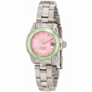 Invicta Pro Diver Pink Dial Stainless Steel Ladies Watch 11442