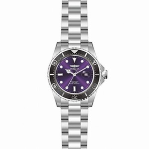 Invicta Pro Diver Purple Dial Stainless Steel Men's Watch 22055