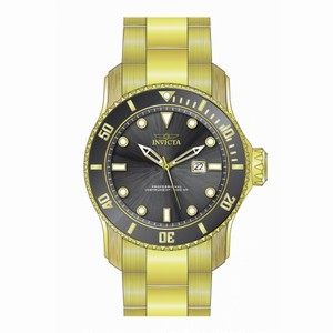 Invicta Pro Diver Scuba II Black Dial 18kt Gold-plated Men's Watch 15353