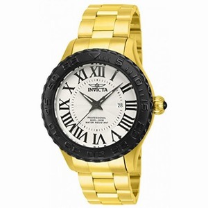 Invicta Pro Diver Silver Dial Gold-plated Men's Watch 14538