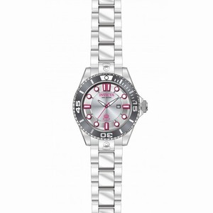 Invicta Pro Diver Silver Dial Stainless Steel Ladies Watch 19814