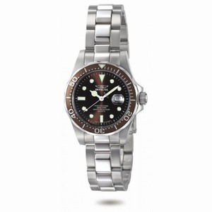 Invicta Pro Diver Swiss Brown Dial Stainless Steel LadiesWatch 4865