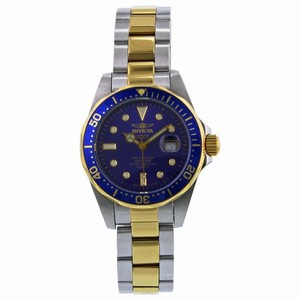 Invicta Pro Diver Swiss Quartz Blue Bezel Ladies Watch 0468