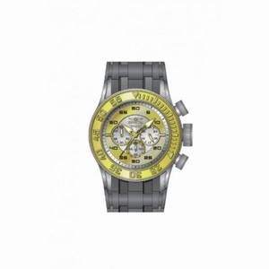 Invicta Pro Diver Yellow Dial Grey Silicone Rubber Men's Watch 14975