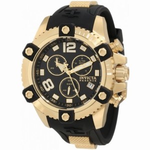 Invicta Reserve Arsenal Chronograph Black Dial Black Polyurethane Men's Watch 11172