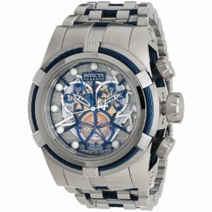 Invicta Reserve Bolt Chronograph Perforated Dial Stainless Steel Men's Watch 12900