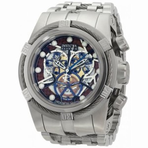 Invicta Reserve Bolt Chronograph Perforated Dial Stainless Steel Men's Watch 13748