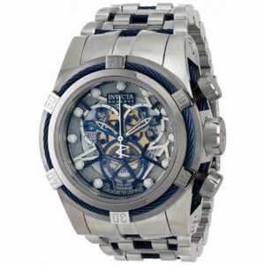 Invicta Reserve Bolt Chronograph Perforated Dial Stainless Steel Men's Watch