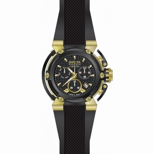 Invicta Reserve Chronograph Black Dial Black Polyurethane Men's Watch 18341