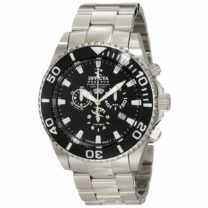 Invicta Reserve Chronograph Black Dial Stainless Steel Men's Watch 1020