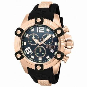 Invicta Reserve Chronograph Black Mother of Pearl Dial Black Polyurethane Men's Watch 80366