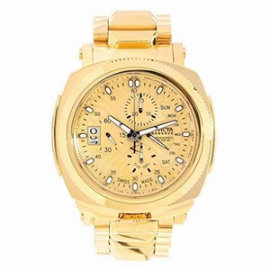 Invicta Reserve Chronograph Champagne Dial Gold-plated Men's Watch 12701