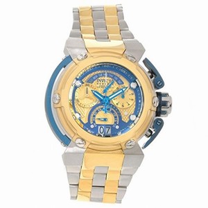 Invicta Reserve Chronograph Gold and Blue Dial Two-tone Men's Watch 16048