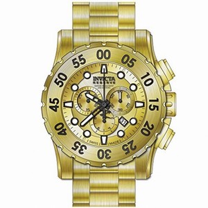 Invicta Reserve Chronograph Gold Dial Gold-plated Men's Watch 17379