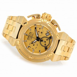 Invicta Reserve Chronograph Gold Dial Gold-plated Men's Watch 18337