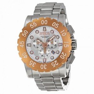 Invicta Reserve Chronograph Silver Dial Stainless Steel Men's Watch 1958