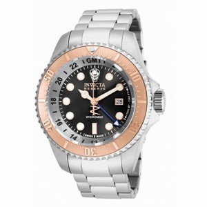 Invicta Reserve Hydromax GMT Black Dial Stainless Steel Men's Watch 16963
