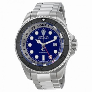 Invicta Reserve Hydromax GMT Blue Dial Stainless Steel Men's Watch 16968