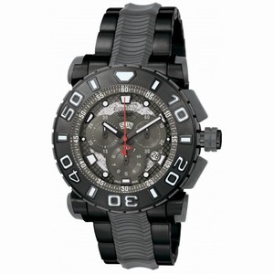 Invicta Reserve Ocean Hawk Chronograph Black Dial Black Ion-plated and Gunmetal Polyurethane Men's Watch 6315
