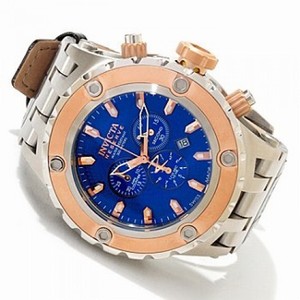 Invicta Reserve Subaqua Chronograph Blue Dial Rose Gold-tone Men's Watch 10081