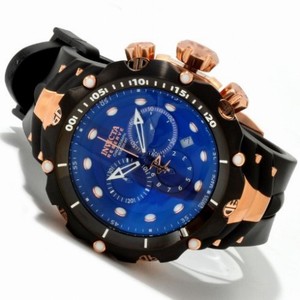 Invicta Reserve Venom II Chronograph Blue Dial Black Polyurethane Men's Watch 1525